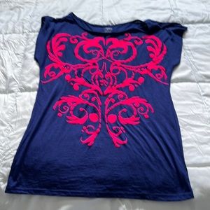 Cute burnout tee with embellishment